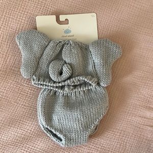 Newborn Knit Elephant Two Piece Set
